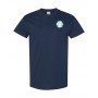 T-Shirt Gildan Jules Verne Bleu Marin