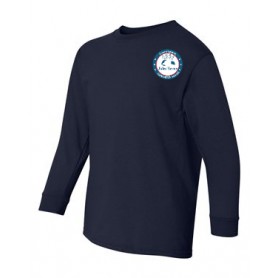 T-Shirt Long Sleeve Gildan Jules Verne Bleu Marin